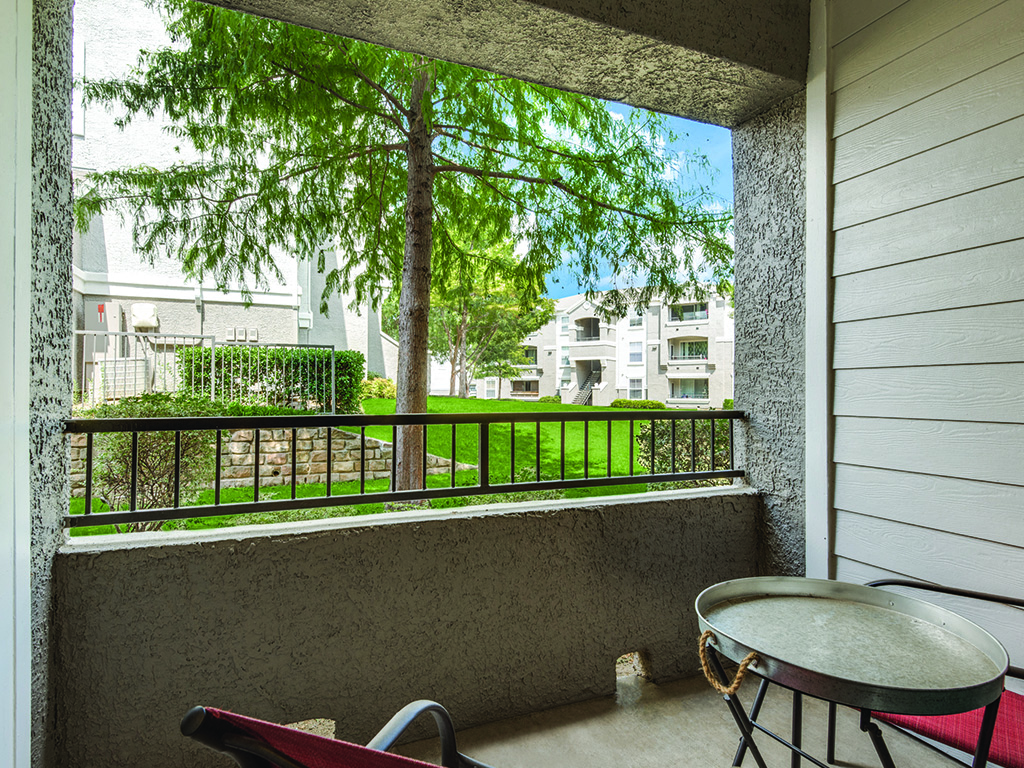Patio at Kensley Apartment Homes